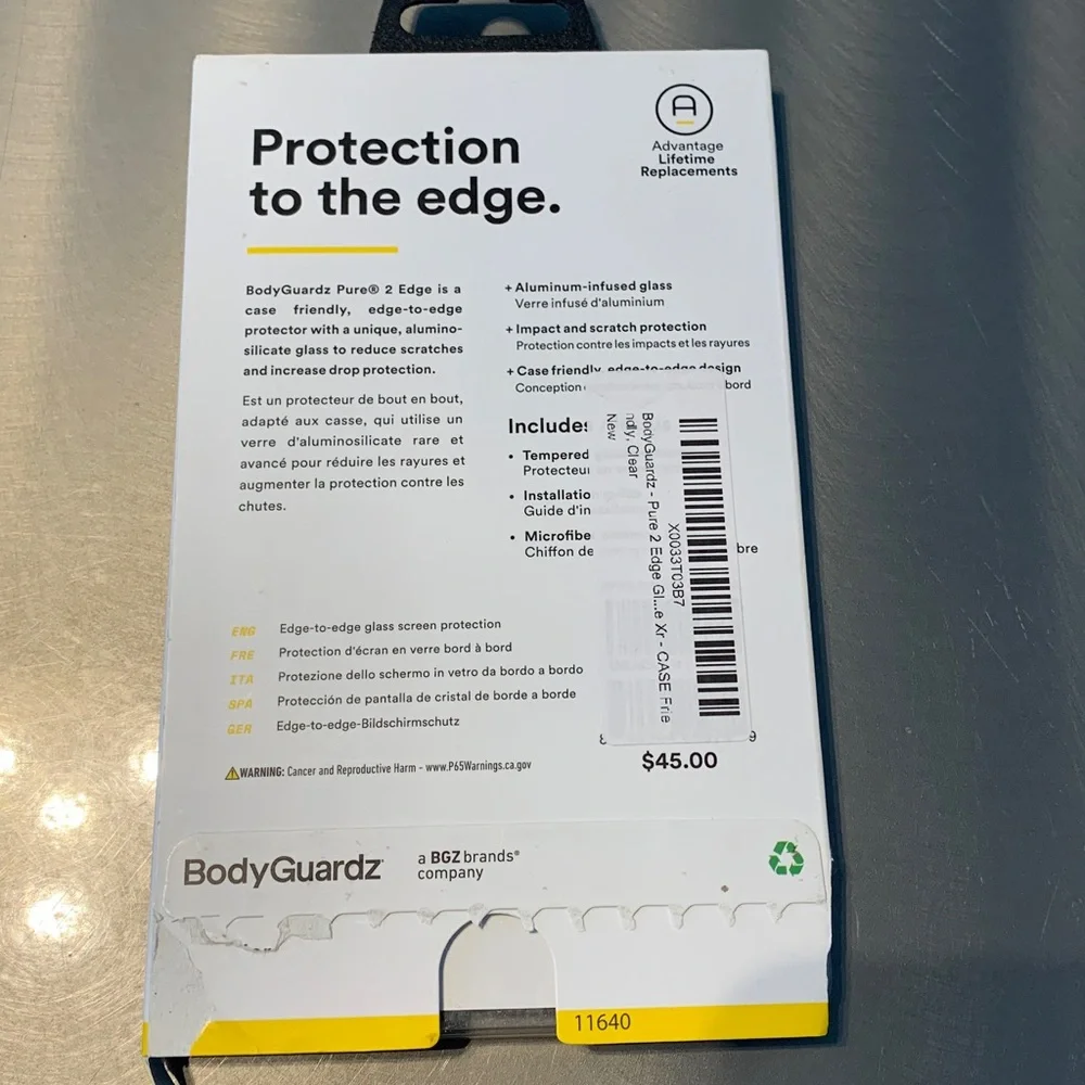 Body Guardz Tempered Glass Screen Protector for iPhone 11/XR NIB